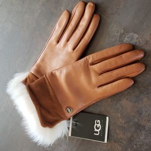 NWT Ugg Genuine Leather E-Gloves